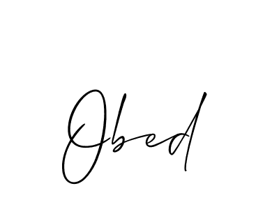 Use a signature maker to create a handwritten signature online. With this signature software, you can design (Allison_Script) your own signature for name Obed. Obed signature style 2 images and pictures png