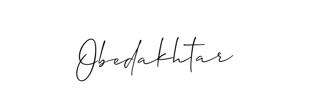 Create a beautiful signature design for name Obedakhtar. With this signature (Allison_Script) fonts, you can make a handwritten signature for free. Obedakhtar signature style 2 images and pictures png