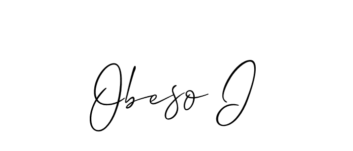 The best way (Allison_Script) to make a short signature is to pick only two or three words in your name. The name Obeso I include a total of six letters. For converting this name. Obeso I signature style 2 images and pictures png