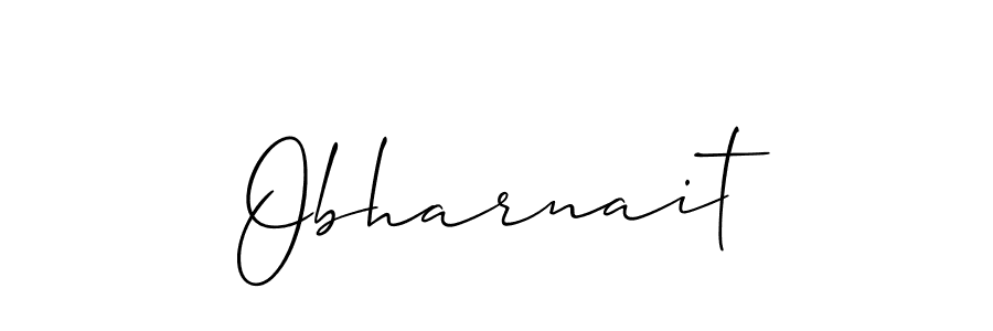 Create a beautiful signature design for name Obharnait. With this signature (Allison_Script) fonts, you can make a handwritten signature for free. Obharnait signature style 2 images and pictures png