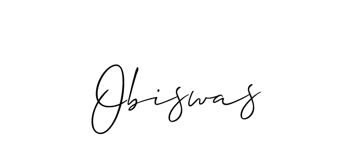 Make a beautiful signature design for name Obiswas. With this signature (Allison_Script) style, you can create a handwritten signature for free. Obiswas signature style 2 images and pictures png