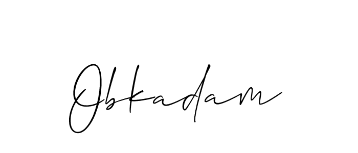 Make a beautiful signature design for name Obkadam. Use this online signature maker to create a handwritten signature for free. Obkadam signature style 2 images and pictures png