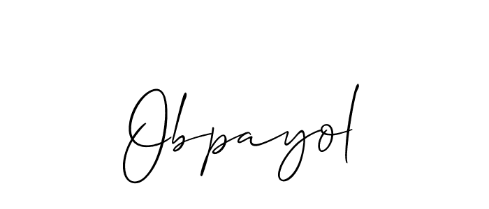 Best and Professional Signature Style for Obpayol. Allison_Script Best Signature Style Collection. Obpayol signature style 2 images and pictures png
