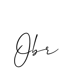 Create a beautiful signature design for name Obr. With this signature (Allison_Script) fonts, you can make a handwritten signature for free. Obr signature style 2 images and pictures png