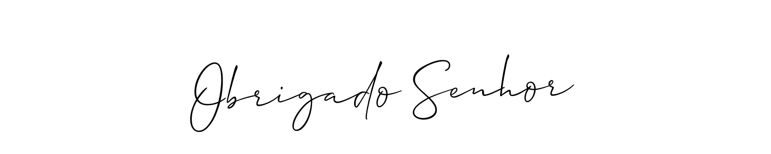 Best and Professional Signature Style for Obrigado Senhor. Allison_Script Best Signature Style Collection. Obrigado Senhor signature style 2 images and pictures png