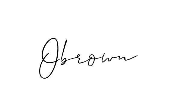 You should practise on your own different ways (Allison_Script) to write your name (Obrown) in signature. don't let someone else do it for you. Obrown signature style 2 images and pictures png