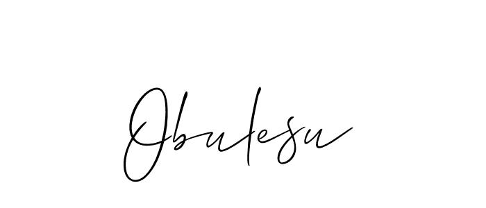 Best and Professional Signature Style for Obulesu. Allison_Script Best Signature Style Collection. Obulesu signature style 2 images and pictures png