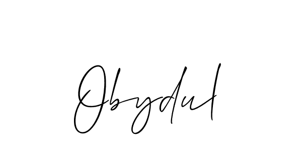 The best way (Allison_Script) to make a short signature is to pick only two or three words in your name. The name Obydul include a total of six letters. For converting this name. Obydul signature style 2 images and pictures png