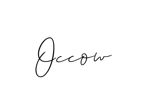 Make a beautiful signature design for name Occow. Use this online signature maker to create a handwritten signature for free. Occow signature style 2 images and pictures png