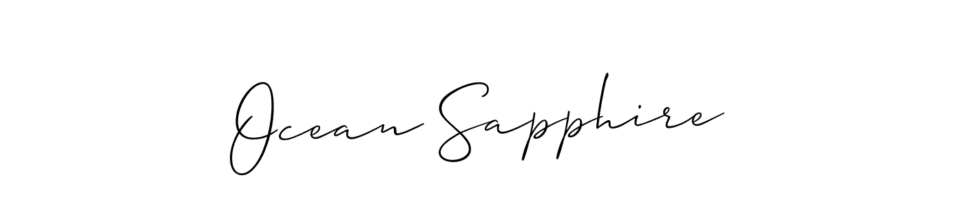 if you are searching for the best signature style for your name Ocean Sapphire. so please give up your signature search. here we have designed multiple signature styles  using Allison_Script. Ocean Sapphire signature style 2 images and pictures png