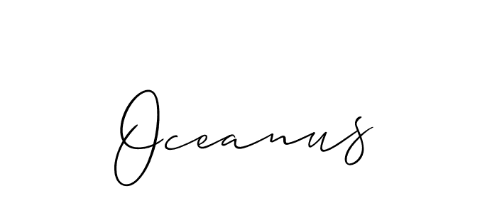 if you are searching for the best signature style for your name Oceanus. so please give up your signature search. here we have designed multiple signature styles  using Allison_Script. Oceanus signature style 2 images and pictures png