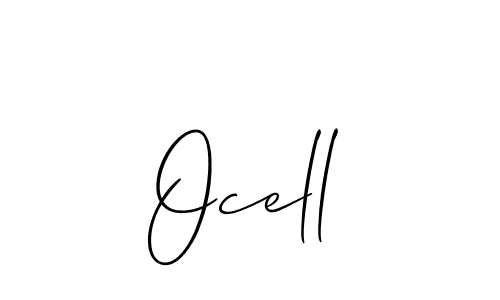 Allison_Script is a professional signature style that is perfect for those who want to add a touch of class to their signature. It is also a great choice for those who want to make their signature more unique. Get Ocell name to fancy signature for free. Ocell signature style 2 images and pictures png