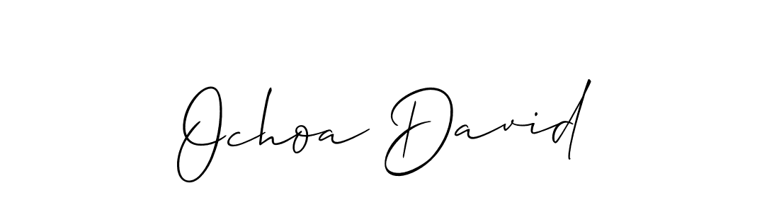 Create a beautiful signature design for name Ochoa David. With this signature (Allison_Script) fonts, you can make a handwritten signature for free. Ochoa David signature style 2 images and pictures png
