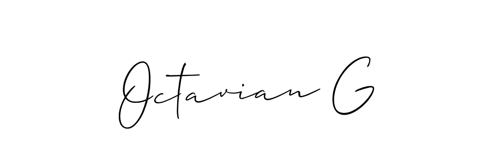 This is the best signature style for the Octavian G name. Also you like these signature font (Allison_Script). Mix name signature. Octavian G signature style 2 images and pictures png