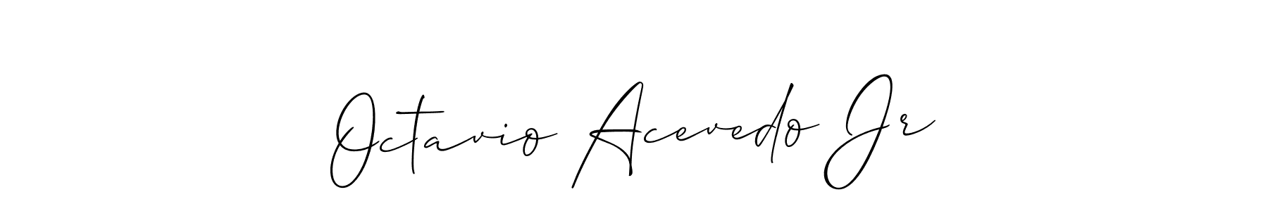 Make a short Octavio Acevedo Jr signature style. Manage your documents anywhere anytime using Allison_Script. Create and add eSignatures, submit forms, share and send files easily. Octavio Acevedo Jr signature style 2 images and pictures png