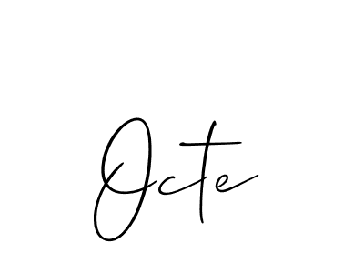 Also You can easily find your signature by using the search form. We will create Octe name handwritten signature images for you free of cost using Allison_Script sign style. Octe signature style 2 images and pictures png
