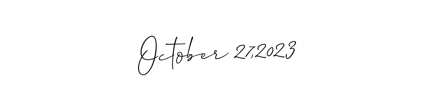 Use a signature maker to create a handwritten signature online. With this signature software, you can design (Allison_Script) your own signature for name October 27,2023. October 27,2023 signature style 2 images and pictures png