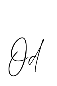 The best way (Allison_Script) to make a short signature is to pick only two or three words in your name. The name Od include a total of six letters. For converting this name. Od signature style 2 images and pictures png