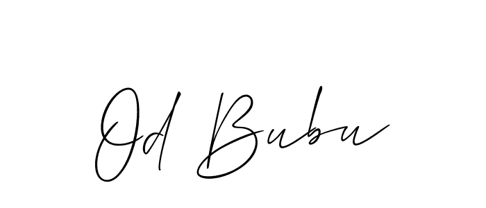 How to make Od Bubu signature? Allison_Script is a professional autograph style. Create handwritten signature for Od Bubu name. Od Bubu signature style 2 images and pictures png