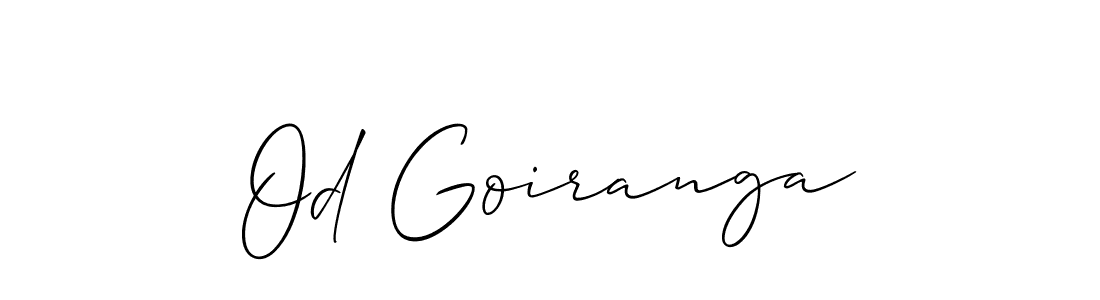 Also we have Od Goiranga name is the best signature style. Create professional handwritten signature collection using Allison_Script autograph style. Od Goiranga signature style 2 images and pictures png