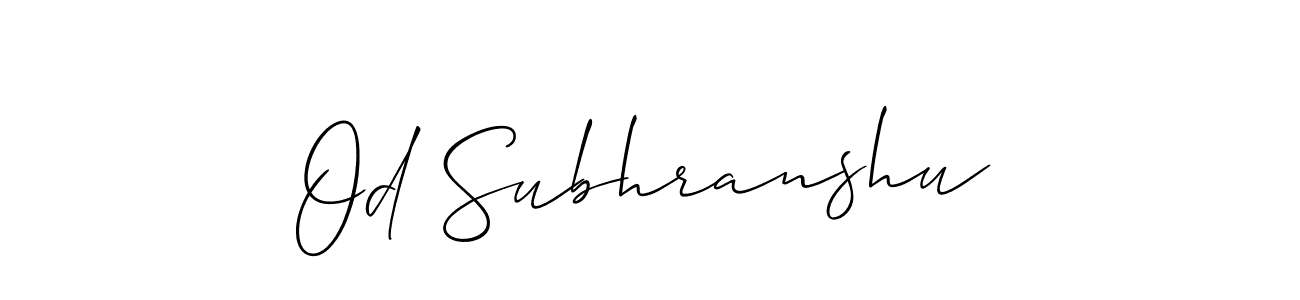 Best and Professional Signature Style for Od Subhranshu. Allison_Script Best Signature Style Collection. Od Subhranshu signature style 2 images and pictures png