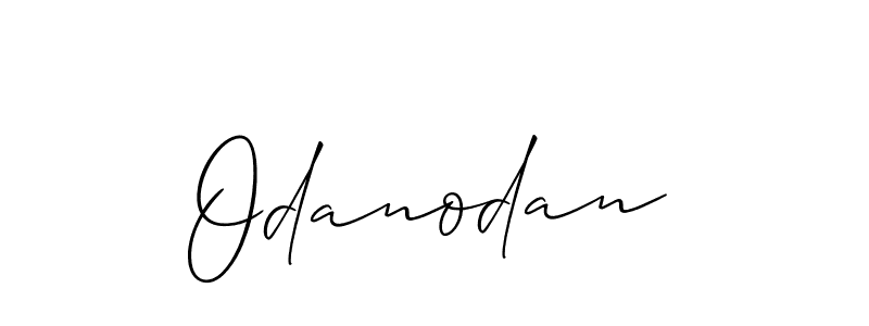 Also we have Odanodan name is the best signature style. Create professional handwritten signature collection using Allison_Script autograph style. Odanodan signature style 2 images and pictures png