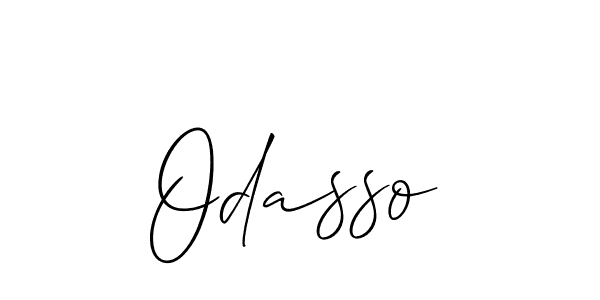 The best way (Allison_Script) to make a short signature is to pick only two or three words in your name. The name Odasso include a total of six letters. For converting this name. Odasso signature style 2 images and pictures png