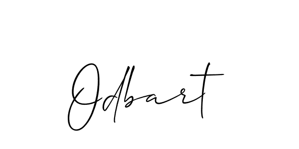 You should practise on your own different ways (Allison_Script) to write your name (Odbart) in signature. don't let someone else do it for you. Odbart signature style 2 images and pictures png