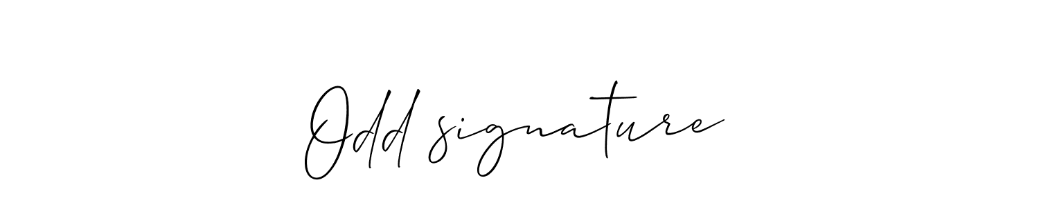 Use a signature maker to create a handwritten signature online. With this signature software, you can design (Allison_Script) your own signature for name Odd✓signature. Odd✓signature signature style 2 images and pictures png