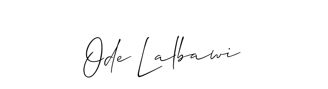 Also You can easily find your signature by using the search form. We will create Ode Lalbawi name handwritten signature images for you free of cost using Allison_Script sign style. Ode Lalbawi signature style 2 images and pictures png