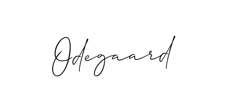 Also we have Odegaard name is the best signature style. Create professional handwritten signature collection using Allison_Script autograph style. Odegaard signature style 2 images and pictures png