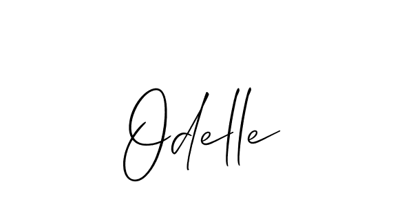 Design your own signature with our free online signature maker. With this signature software, you can create a handwritten (Allison_Script) signature for name Odelle. Odelle signature style 2 images and pictures png