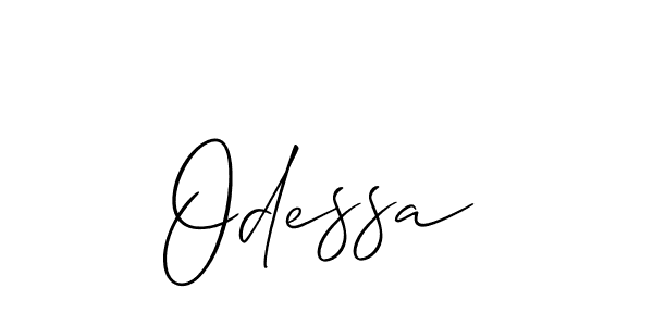 The best way (Allison_Script) to make a short signature is to pick only two or three words in your name. The name Odessa include a total of six letters. For converting this name. Odessa signature style 2 images and pictures png