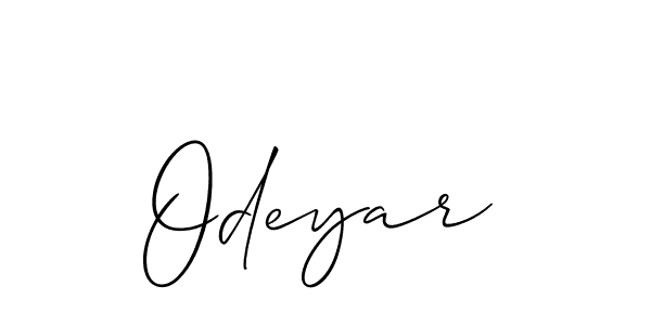 The best way (Allison_Script) to make a short signature is to pick only two or three words in your name. The name Odeyar include a total of six letters. For converting this name. Odeyar signature style 2 images and pictures png