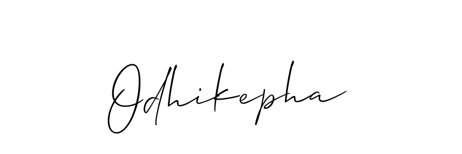 How to Draw Odhikepha signature style? Allison_Script is a latest design signature styles for name Odhikepha. Odhikepha signature style 2 images and pictures png