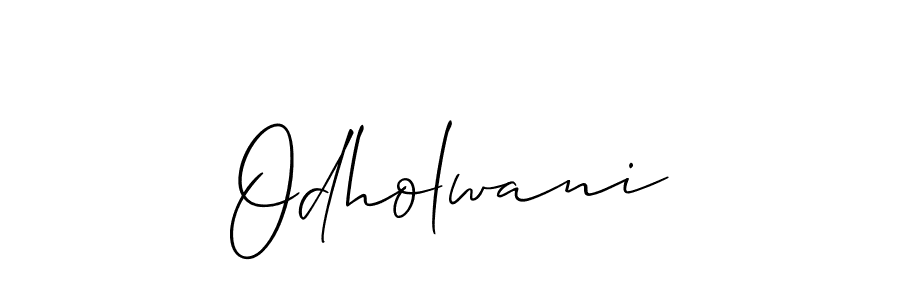 Odholwani stylish signature style. Best Handwritten Sign (Allison_Script) for my name. Handwritten Signature Collection Ideas for my name Odholwani. Odholwani signature style 2 images and pictures png
