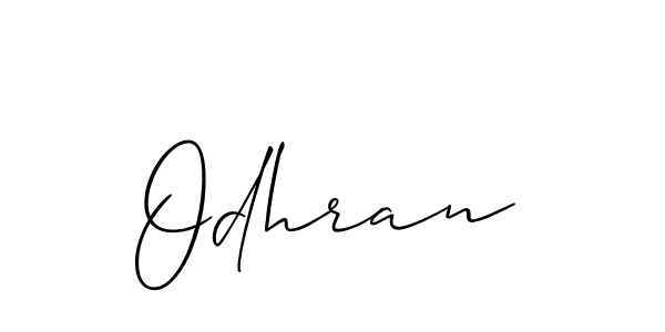 The best way (Allison_Script) to make a short signature is to pick only two or three words in your name. The name Odhran include a total of six letters. For converting this name. Odhran signature style 2 images and pictures png