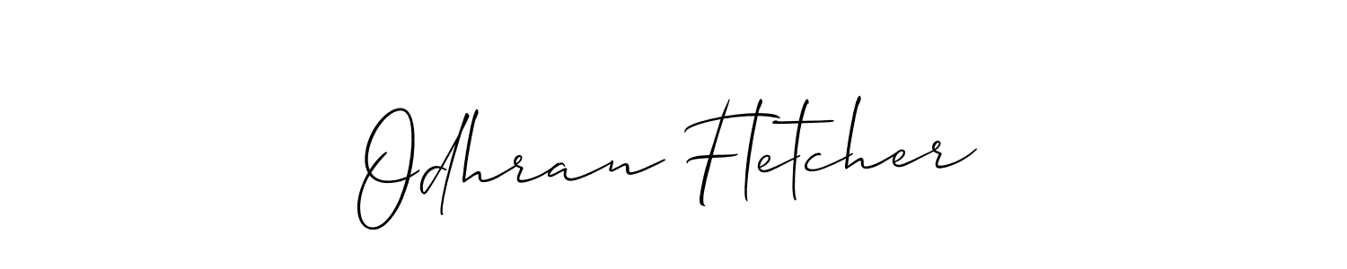 Best and Professional Signature Style for Odhran Fletcher. Allison_Script Best Signature Style Collection. Odhran Fletcher signature style 2 images and pictures png