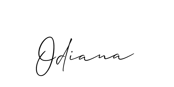 How to Draw Odiana signature style? Allison_Script is a latest design signature styles for name Odiana. Odiana signature style 2 images and pictures png