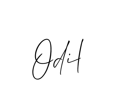 How to make Odil name signature. Use Allison_Script style for creating short signs online. This is the latest handwritten sign. Odil signature style 2 images and pictures png