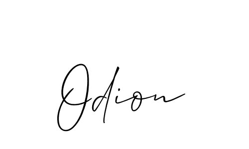 Make a beautiful signature design for name Odion. Use this online signature maker to create a handwritten signature for free. Odion signature style 2 images and pictures png