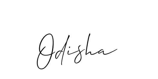 How to make Odisha signature? Allison_Script is a professional autograph style. Create handwritten signature for Odisha name. Odisha signature style 2 images and pictures png