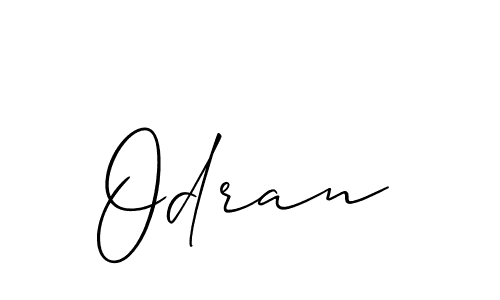 How to make Odran signature? Allison_Script is a professional autograph style. Create handwritten signature for Odran name. Odran signature style 2 images and pictures png