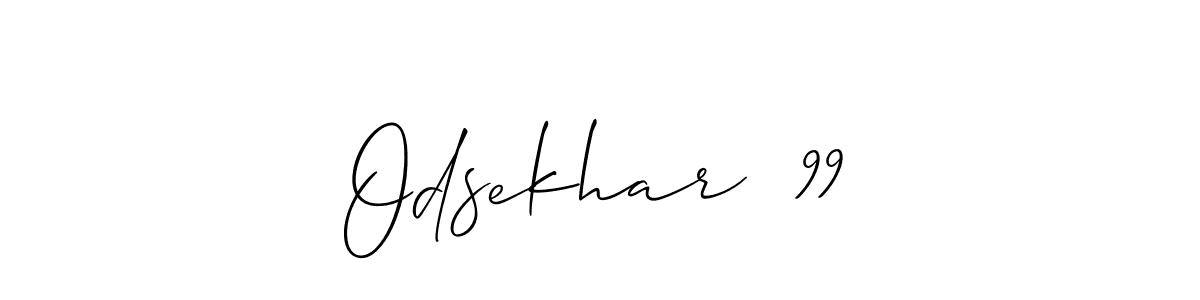 Allison_Script is a professional signature style that is perfect for those who want to add a touch of class to their signature. It is also a great choice for those who want to make their signature more unique. Get Odsekhar  99 name to fancy signature for free. Odsekhar  99 signature style 2 images and pictures png