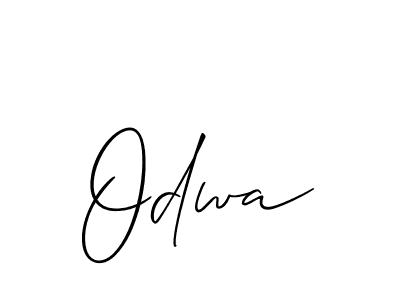Make a beautiful signature design for name Odwa. With this signature (Allison_Script) style, you can create a handwritten signature for free. Odwa signature style 2 images and pictures png