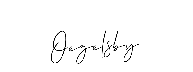 Make a beautiful signature design for name Oegelsby. With this signature (Allison_Script) style, you can create a handwritten signature for free. Oegelsby signature style 2 images and pictures png