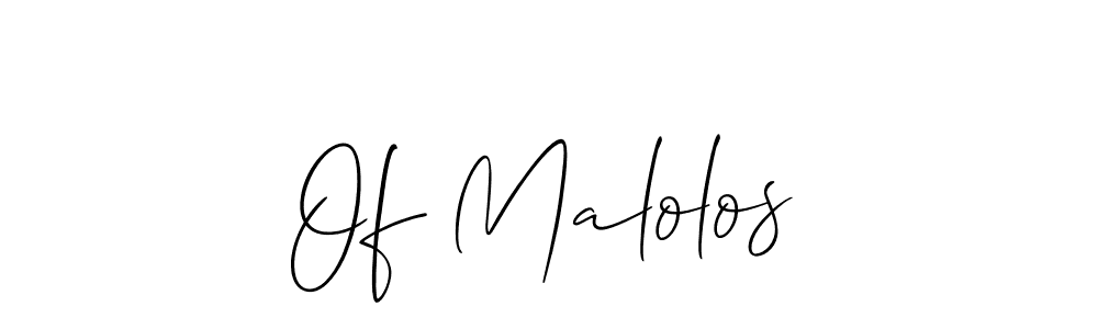 This is the best signature style for the Of Malolos name. Also you like these signature font (Allison_Script). Mix name signature. Of Malolos signature style 2 images and pictures png