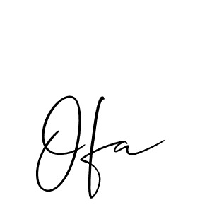 How to make Ofa name signature. Use Allison_Script style for creating short signs online. This is the latest handwritten sign. Ofa signature style 2 images and pictures png