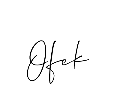 How to make Ofek name signature. Use Allison_Script style for creating short signs online. This is the latest handwritten sign. Ofek signature style 2 images and pictures png