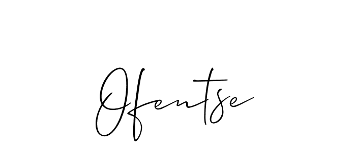 Make a beautiful signature design for name Ofentse. Use this online signature maker to create a handwritten signature for free. Ofentse signature style 2 images and pictures png